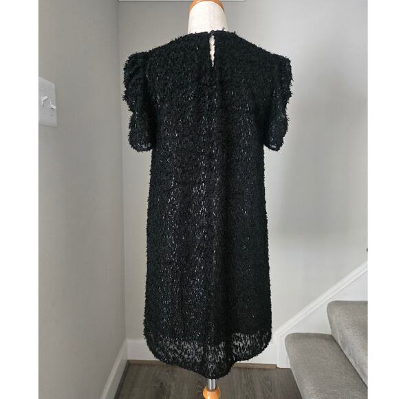Sezane Cory Elegant Black Mini Cocktail Dress Size S - Picture 2 of 8